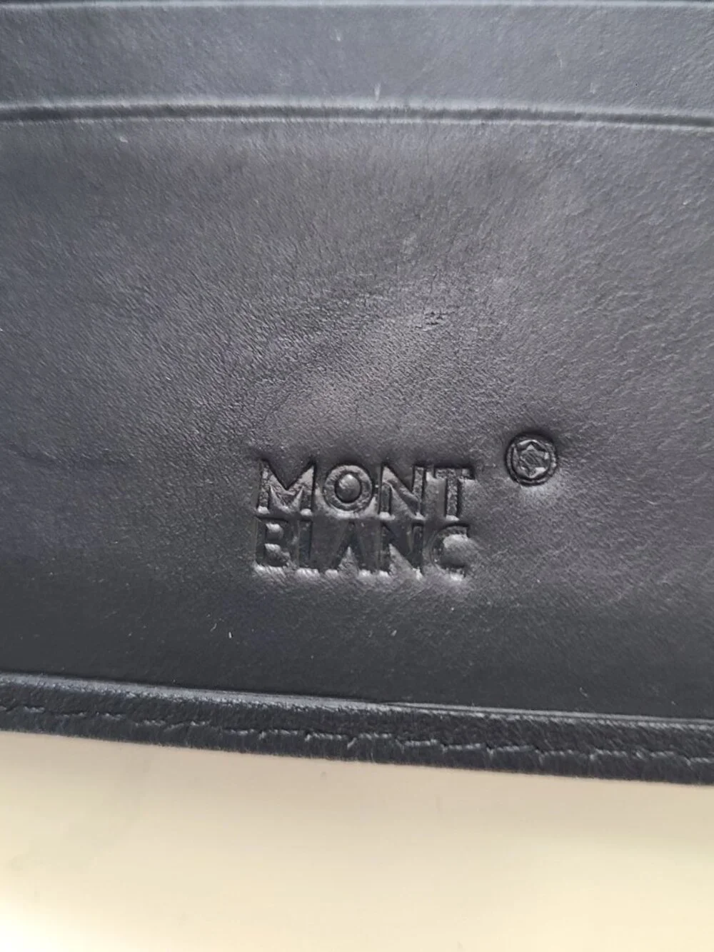 NWOT Montblanc Sartorial Leather 8CC Wallet Black